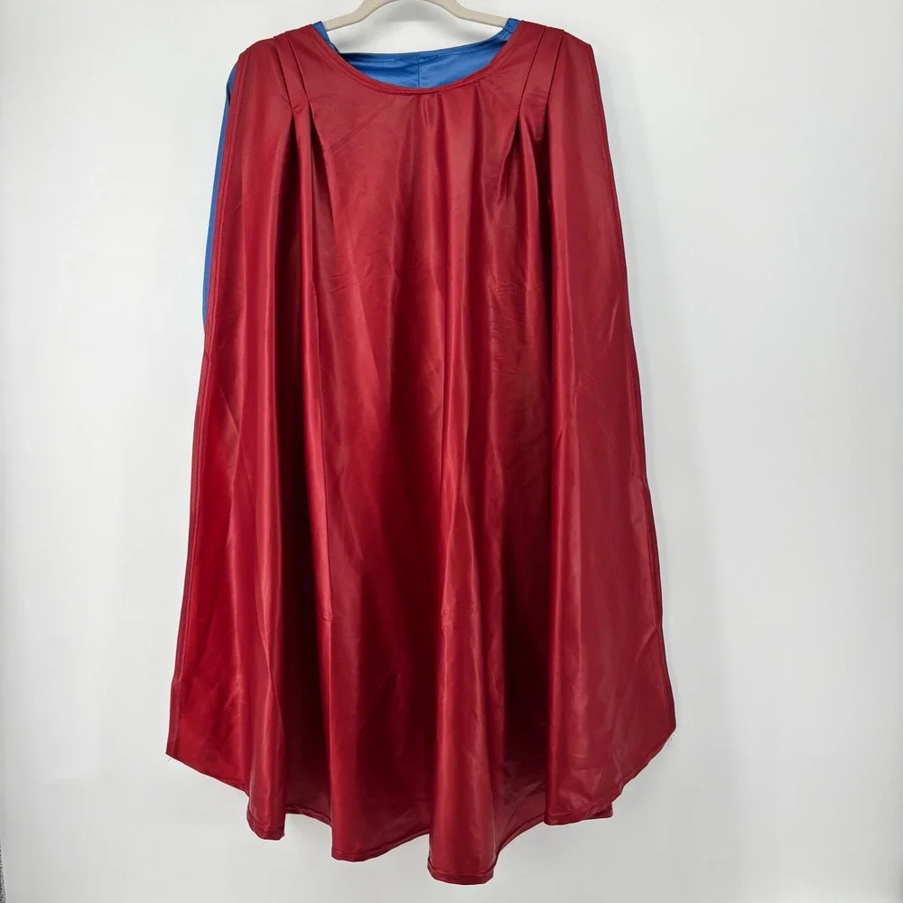 Rubies Supergirl Costume Dress with Detachable Cape Kids Medium Blue Red DC